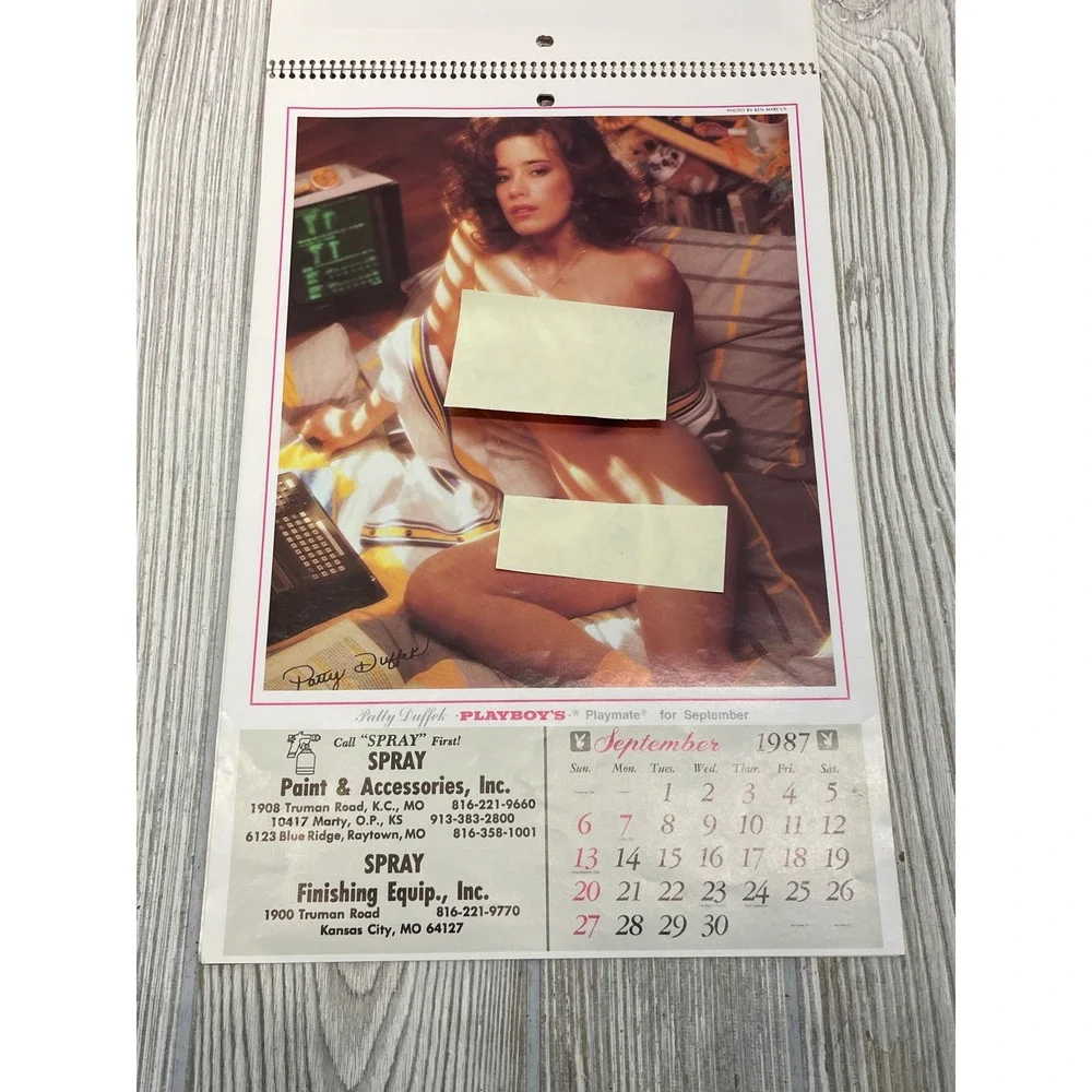 Vintage 1987 Playboy Playmate Wall Calendar Ken Marcus Photography Kansas City